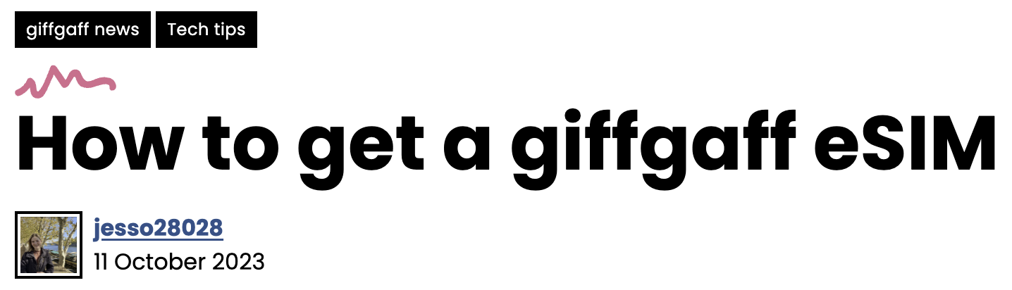 giffgaff 实体卡转 eSIM 不完全指南